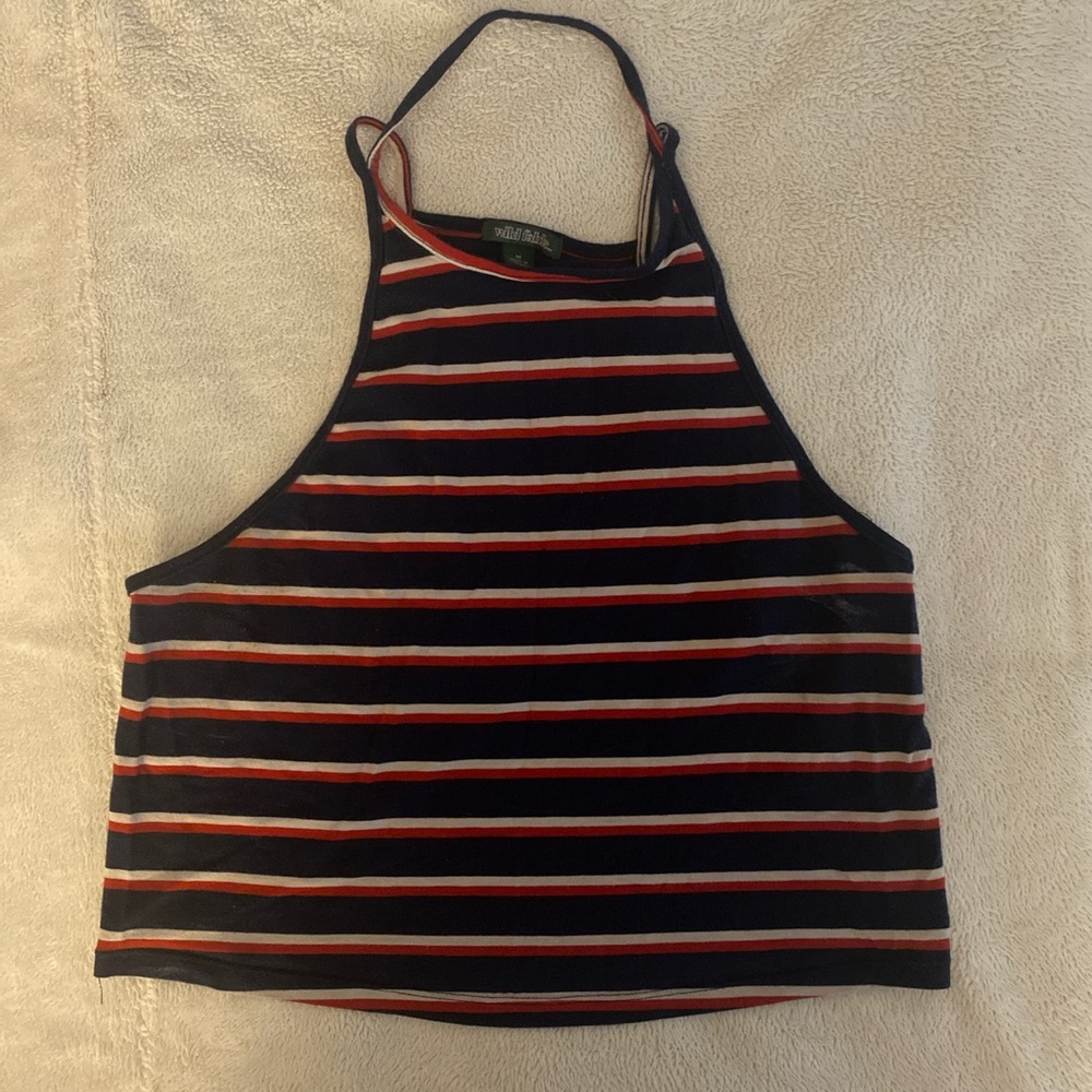 Stripped cropped top